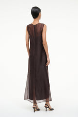 VIOLA DRESS EARTH - STAUD sale