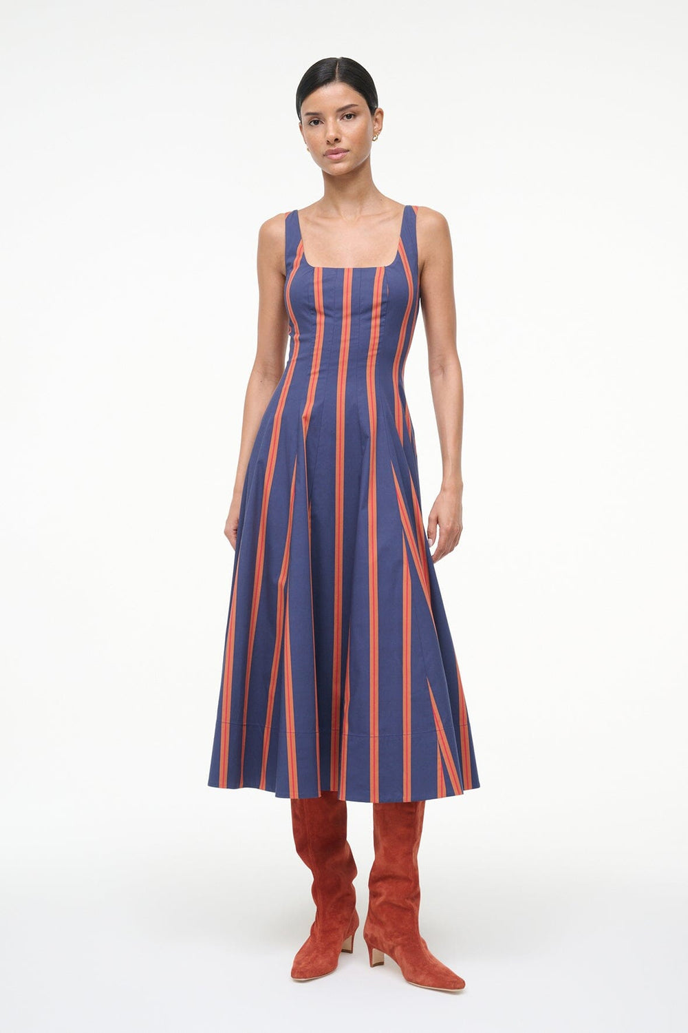 WELLS DRESS RAILROAD STRIPE - STAUD outlet