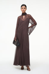 ESTHER MAXI DRESS EARTH - STAUD US