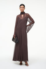 ESTHER MAXI DRESS EARTH - STAUD US