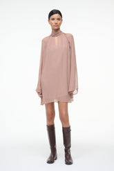 ESTHER MINI DRESS TAUPE - STAUD for sale
