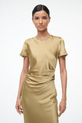 MARCEL SILK DRESS ANTIQUE - STAUD sale