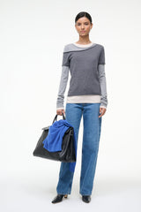 SERA SWEATER HEATHER GREY MULTI - STAUD US