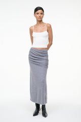 WILMA SKIRT HEATHER GREY - STAUD online