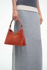 VALERIE SHOULDER BAG AUBURN SUEDE - STAUD for sale