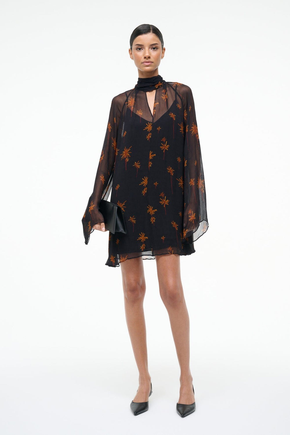 ESTHER MINI DRESS AUTUMN NIGHT - STAUD US