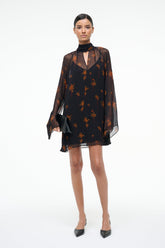 ESTHER MINI DRESS AUTUMN NIGHT - STAUD US