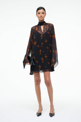 ESTHER MINI DRESS AUTUMN NIGHT - STAUD US