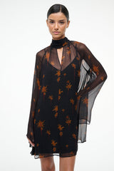 ESTHER MINI DRESS AUTUMN NIGHT - STAUD US