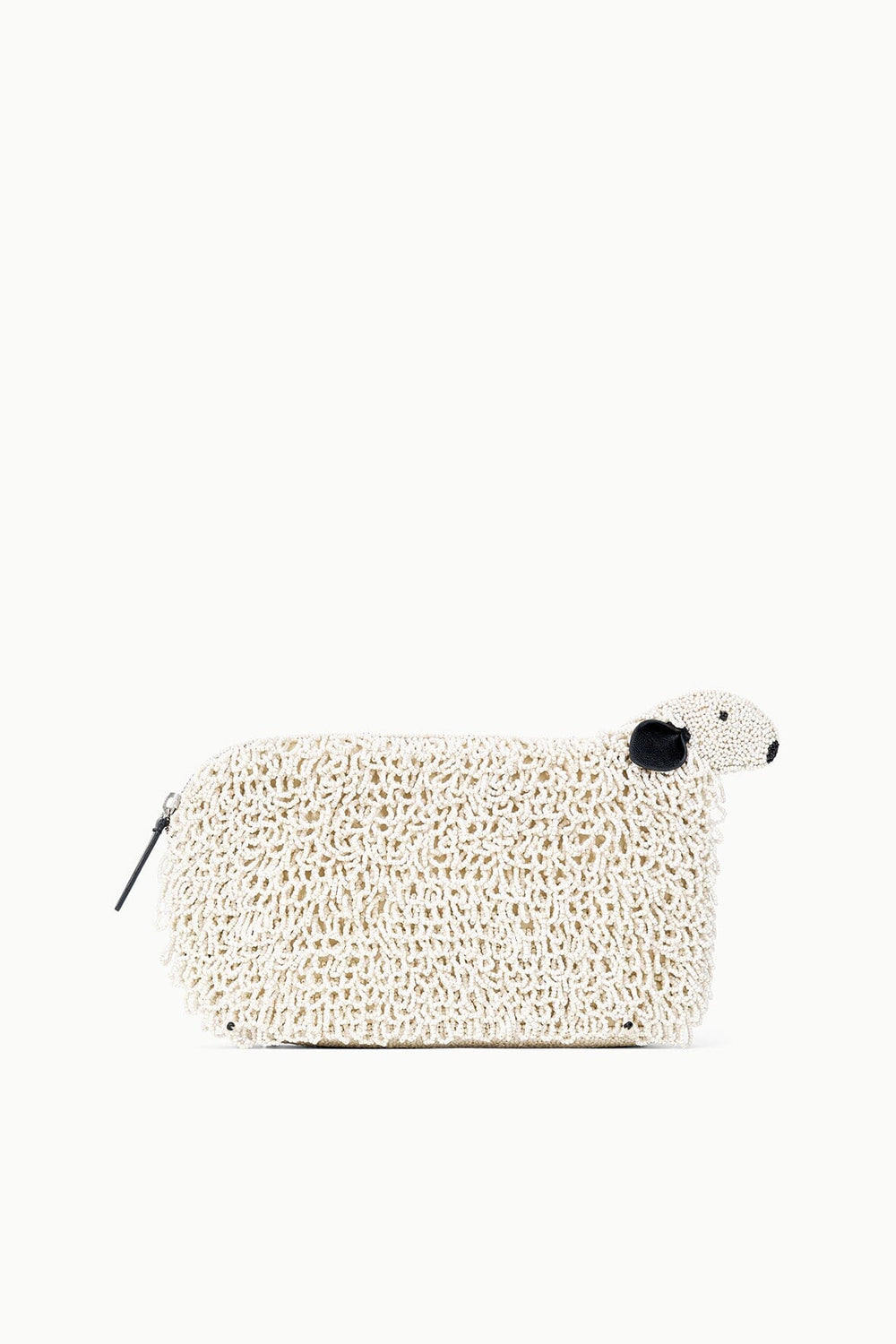 DOLLY BEADED CLUTCH IVORY - STAUD US
