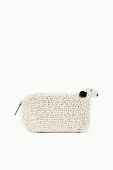DOLLY BEADED CLUTCH IVORY - STAUD US