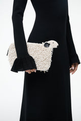 DOLLY BEADED CLUTCH IVORY - STAUD US