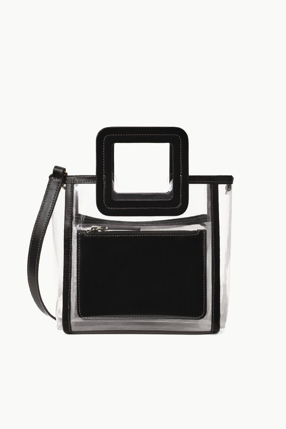 STADIUM MINI SHIRLEY BAG CLEAR BLACK - STAUD outlet