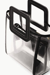 STADIUM MINI SHIRLEY BAG CLEAR BLACK - STAUD outlet