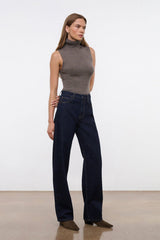 LEO HIGH RISE JEAN INDIGO - STAUD US