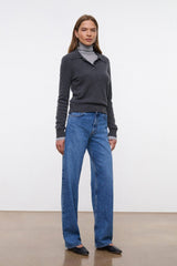 LEO HIGH RISE JEAN VINTAGE WASH - STAUD outlet