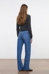 LEO HIGH RISE JEAN VINTAGE WASH - STAUD outlet