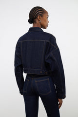 GLEN DENIM JACKET INDIGO - STAUD outlet
