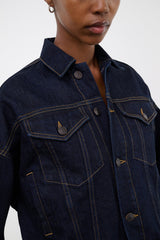 GLEN DENIM JACKET INDIGO - STAUD outlet