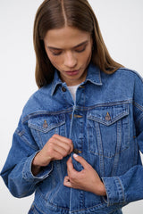 GLEN DENIM JACKET VINTAGE WASH - STAUD US