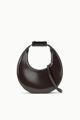 MINI MOON BAG ESPRESSO LEATHER - STAUD online