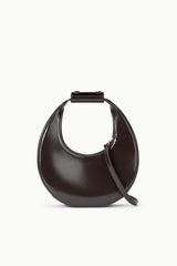 MINI MOON BAG ESPRESSO LEATHER - STAUD online