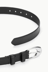 MOON BUCKLE BELT - 26MM BLACK SILVER - STAUD near me