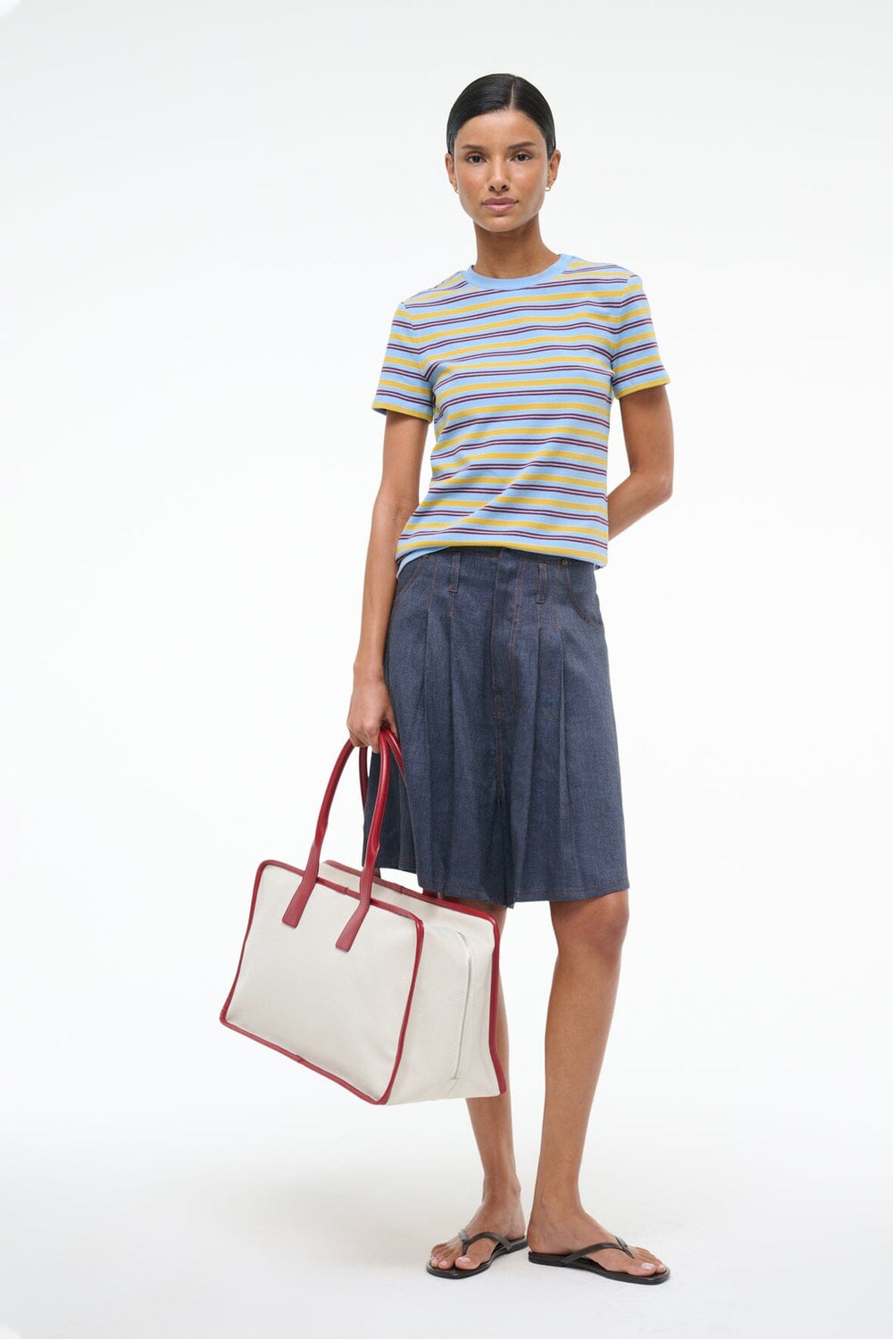 KNIGHT SHORT CHAMBRAY - STAUD outlet