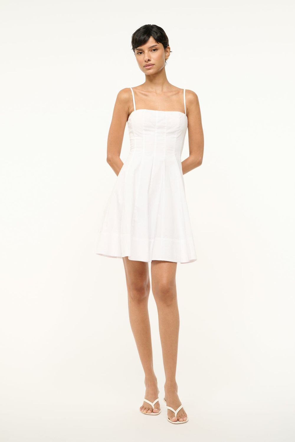 WYLIE MINI DRESS WHITE - STAUD near me