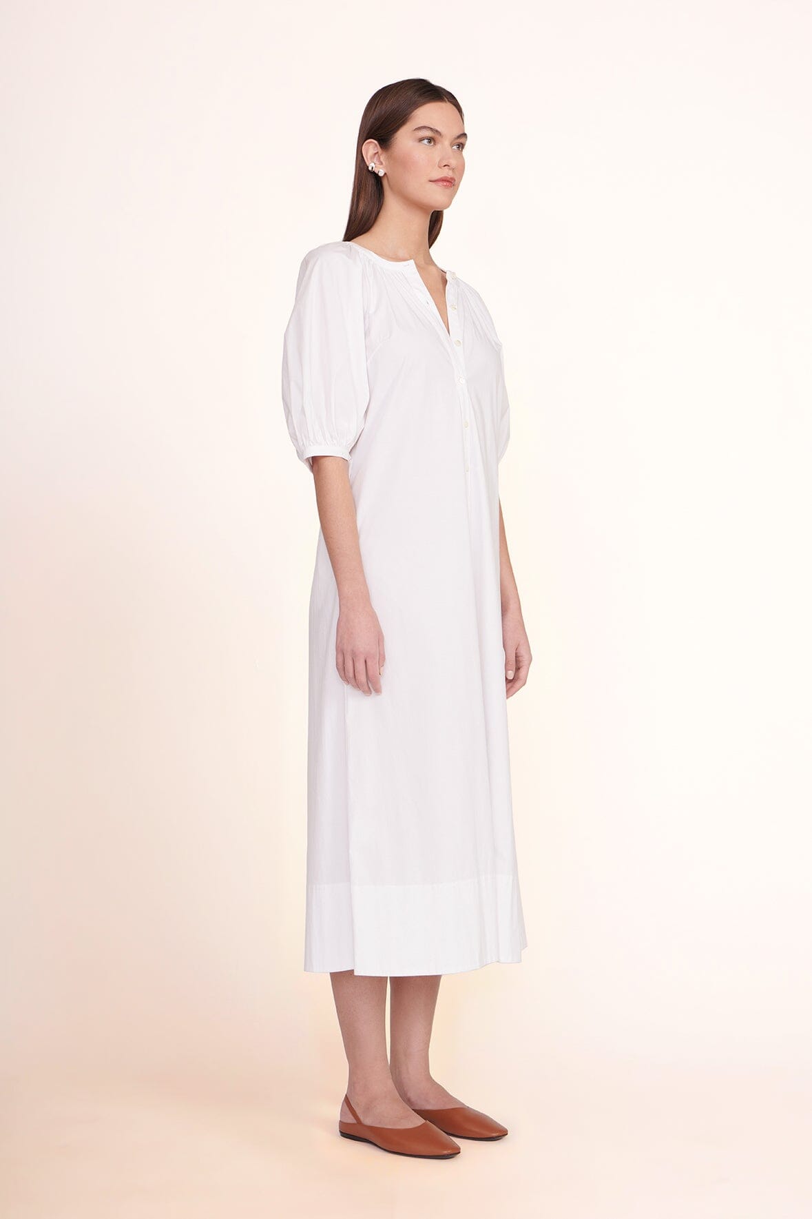 VINCENT DRESS WHITE - STAUD sale