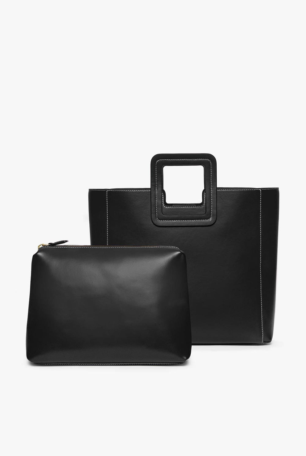 SHIRLEY LEATHER BAG BLACK - STAUD near me