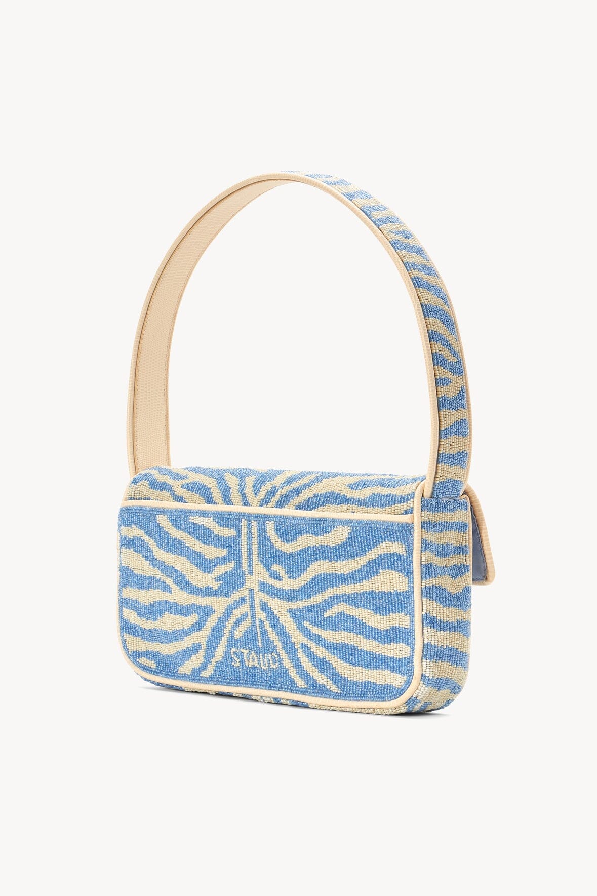 TOMMY BEADED BAG LIGHT BLUE CREAM - STAUD near me