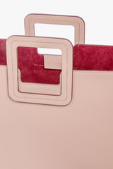 SHIRLEY LEATHER BAG BLUSH - STAUD online