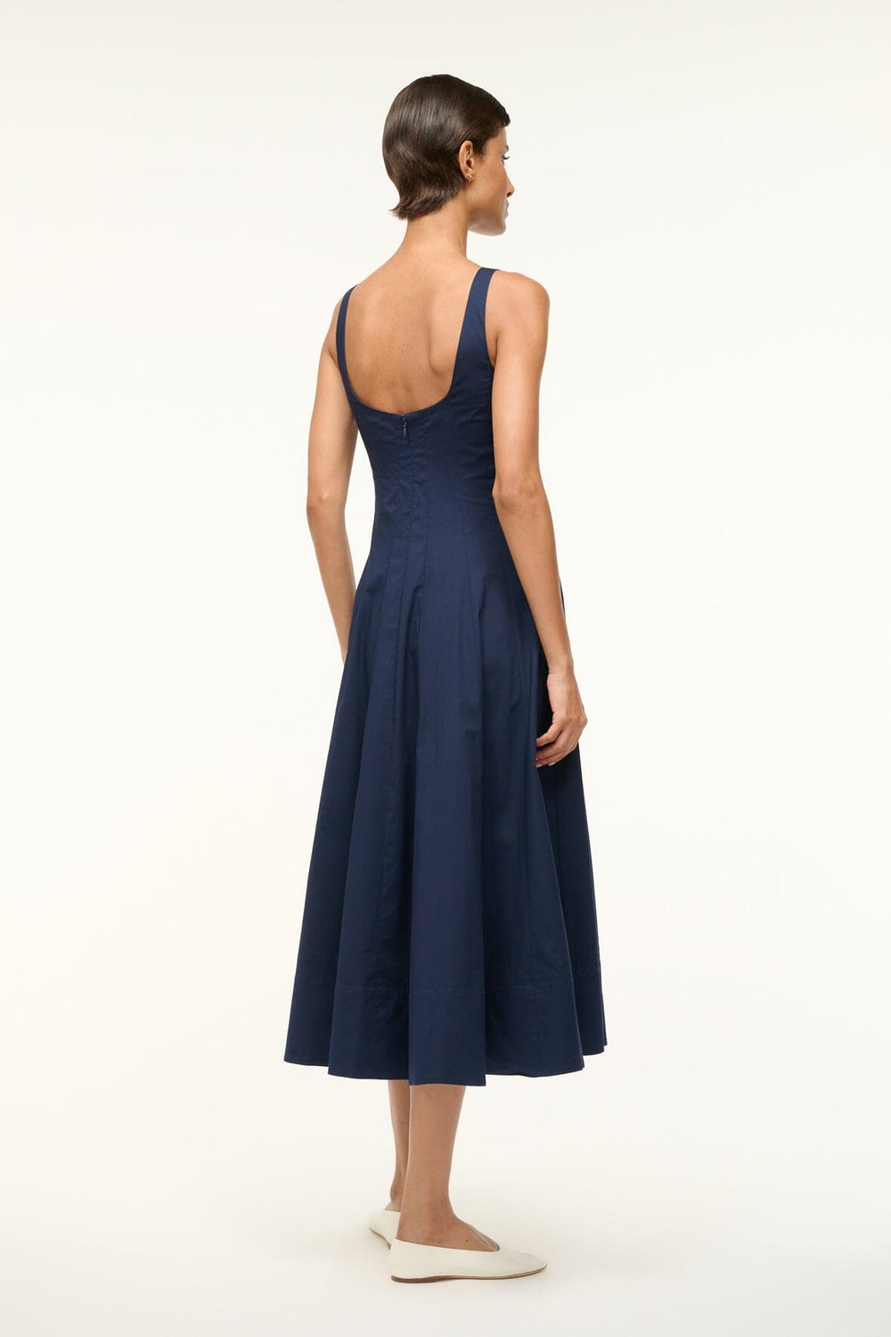 WELLS DRESS Navy - STAUD for sale