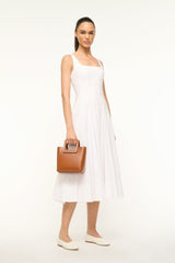 MINI SHIRLEY LEATHER BAG SADDLE - STAUD outlet