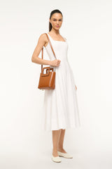 MINI SHIRLEY LEATHER BAG SADDLE - STAUD outlet