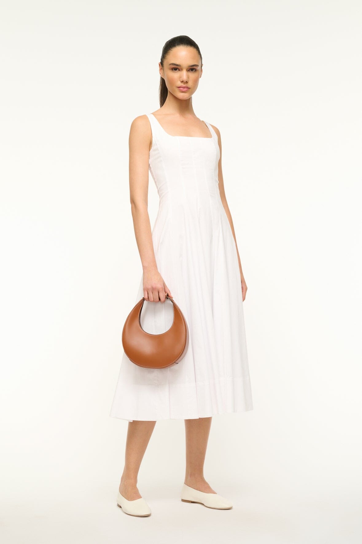 MINI MOON BAG TAN - STAUD outlet