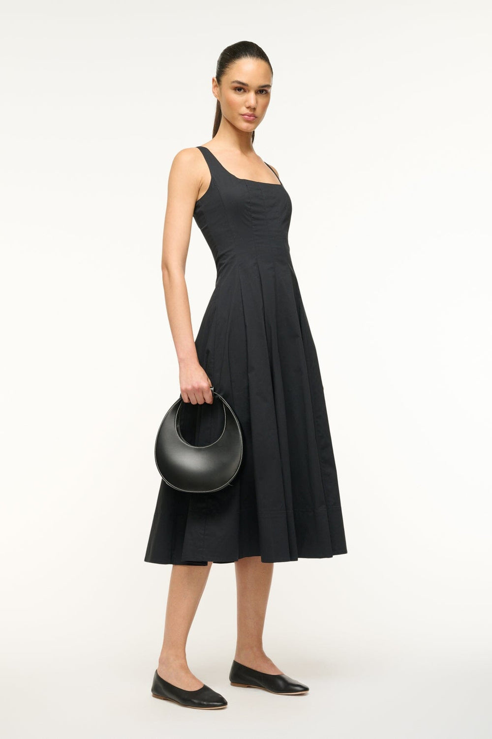 MINI MOON BAG BLACK - STAUD US