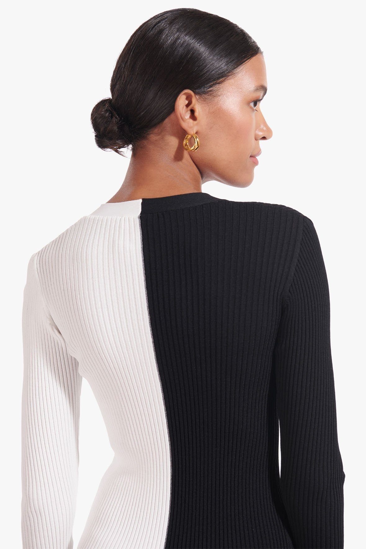 SHOKO SWEATER BLACK WHITE - STAUD sale