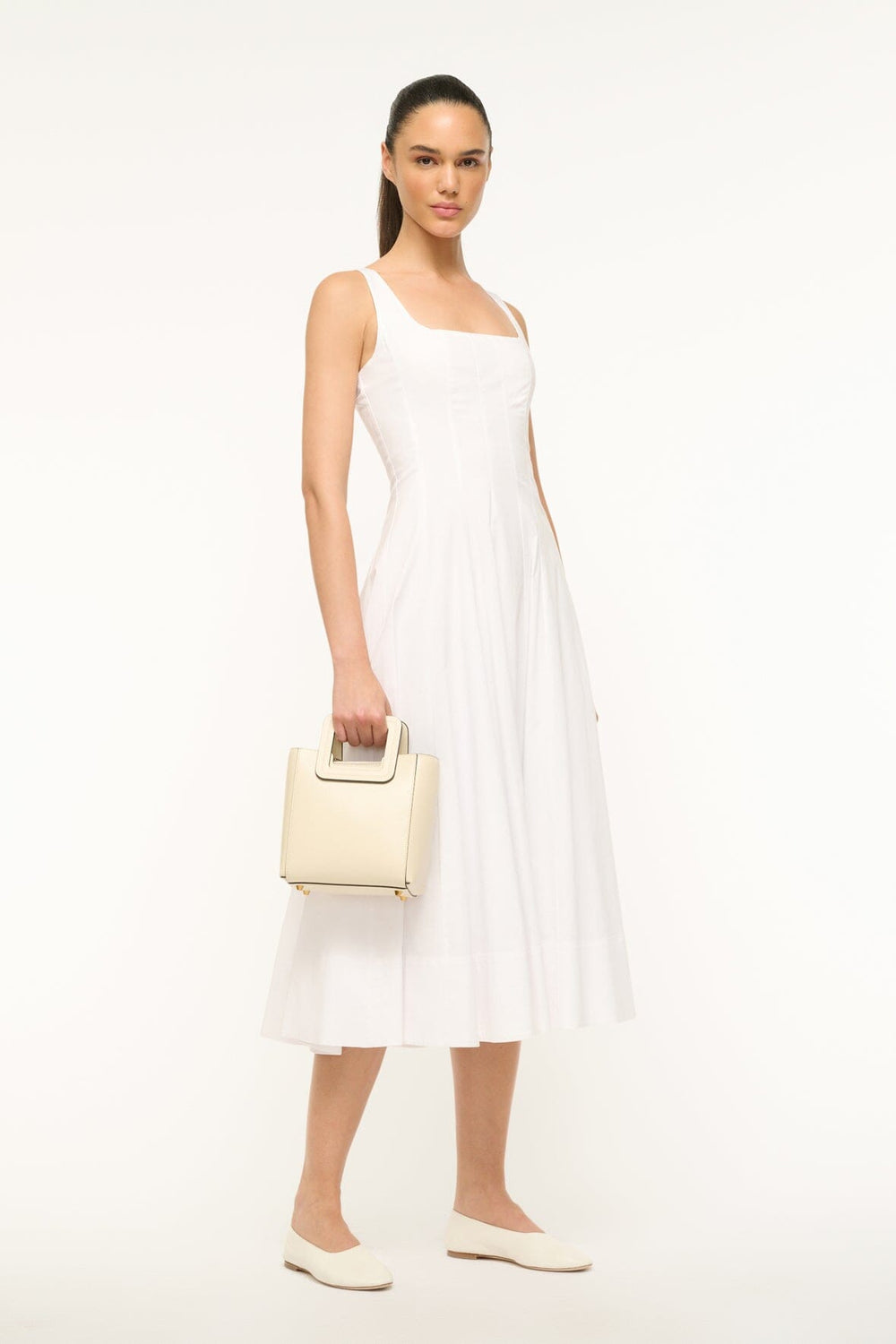 MINI SHIRLEY LEATHER BAG CREAM - STAUD near me
