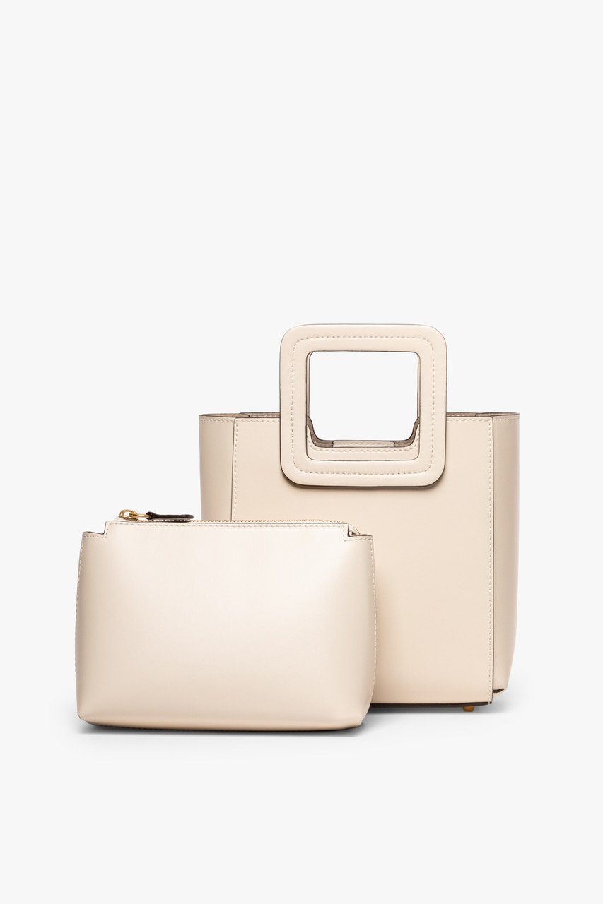 MINI SHIRLEY LEATHER BAG CREAM - STAUD near me
