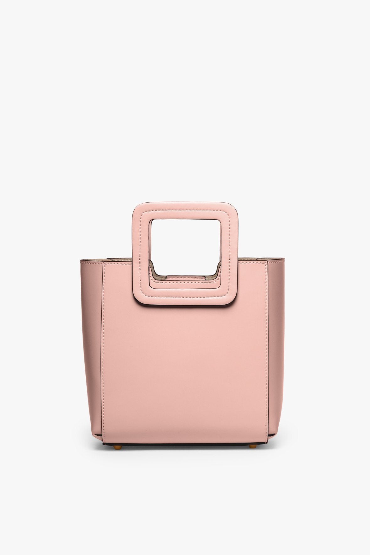 MINI SHIRLEY LEATHER BAG DARK BLUSH - STAUD for sale
