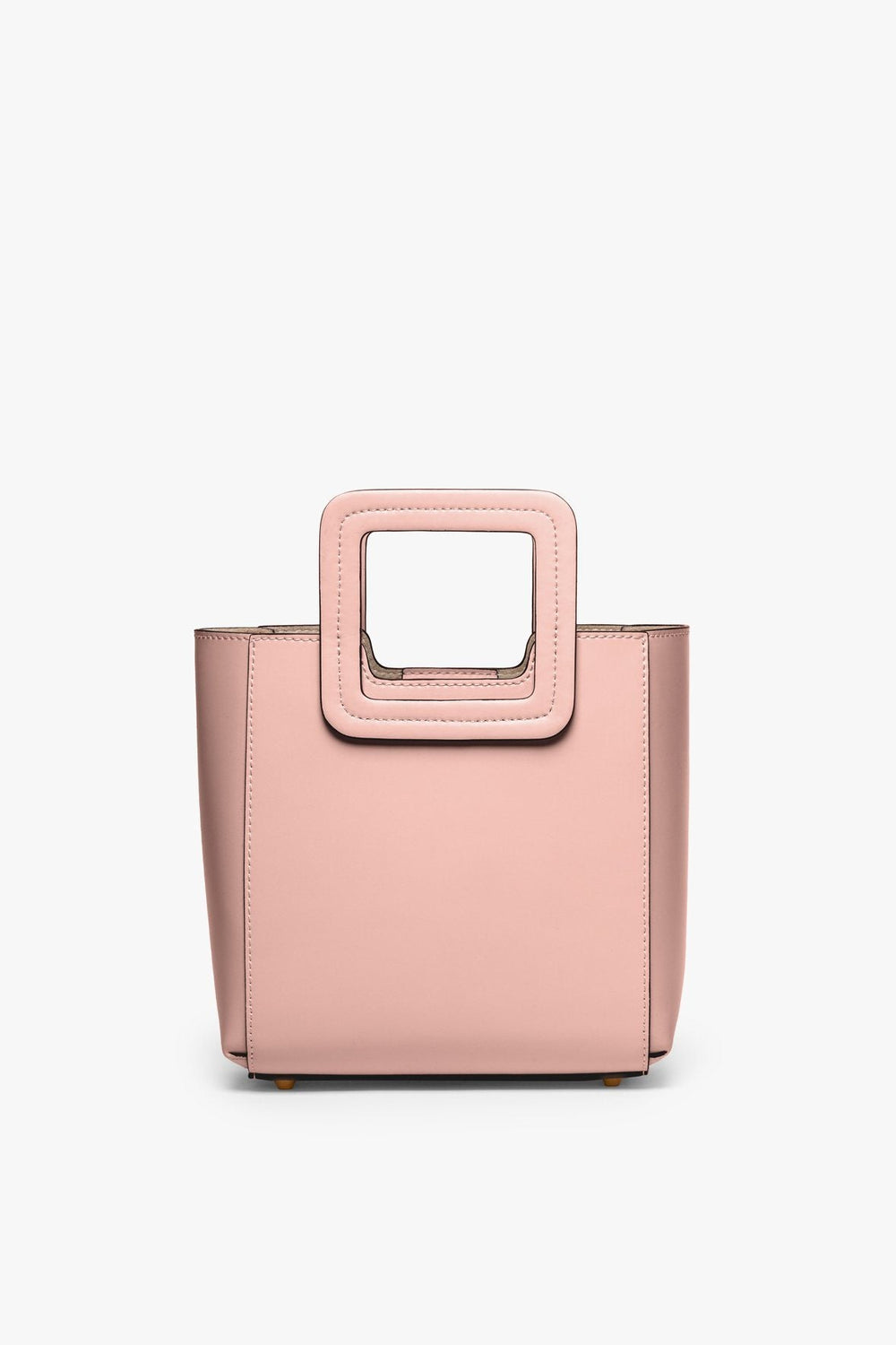 MINI SHIRLEY LEATHER BAG DARK BLUSH - STAUD for sale