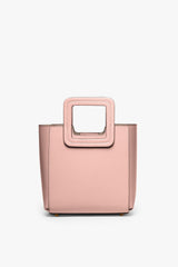 MINI SHIRLEY LEATHER BAG DARK BLUSH - STAUD for sale