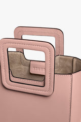 MINI SHIRLEY LEATHER BAG DARK BLUSH - STAUD for sale