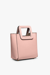 MINI SHIRLEY LEATHER BAG DARK BLUSH - STAUD for sale