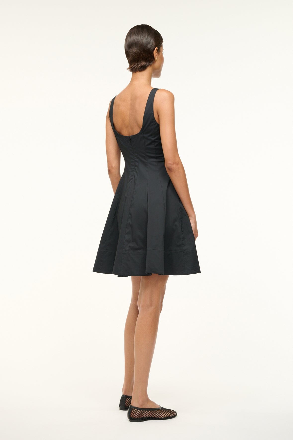 MINI WELLS DRESS BLACK - STAUD online