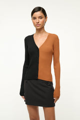 CARGO SWEATER TAN BLACK - STAUD near me