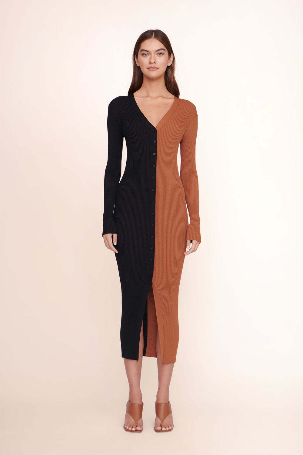SHOKO SWEATER TAN BLACK - STAUD for sale