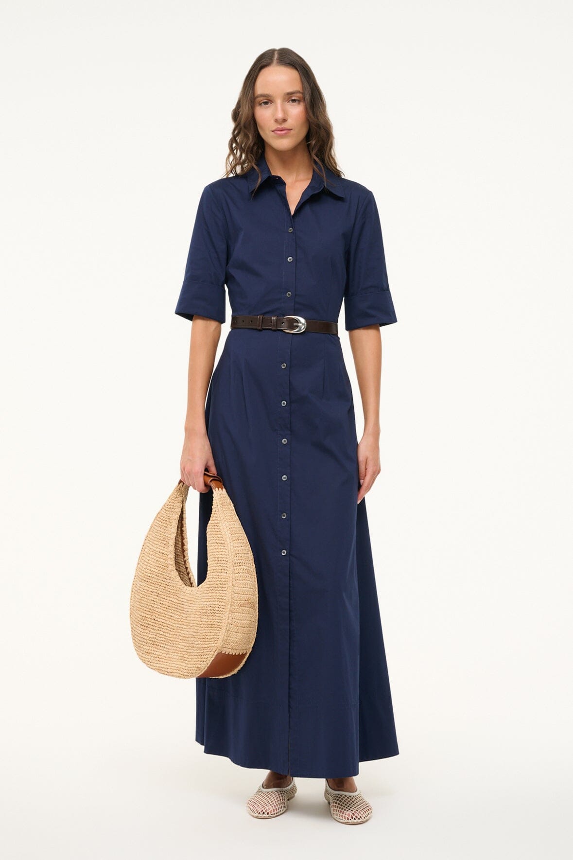 JOAN MAXI DRESS NAVY - STAUD outlet